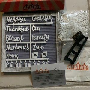 Brand new- MAIN EVENT- letter board